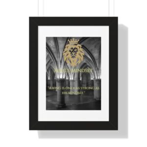 King’s Mindset Art with Motivational Quote