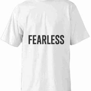 Fearless (Black Text) Heavyweight T Shirt
