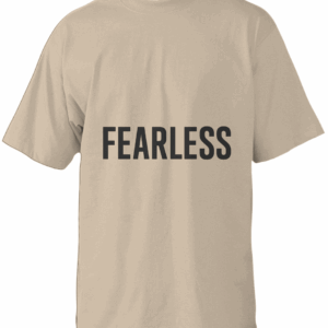 Fearless (Black Text) Heavyweight T Shirt