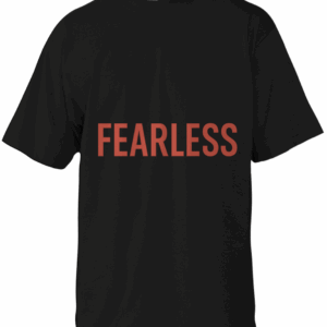 Fearless (Heat Red Text) Heavyweight T Shirt